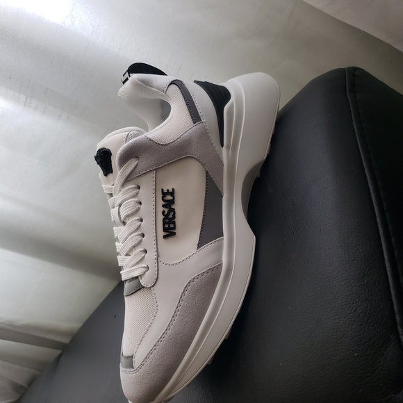 Versace Other - Versace Men White and Gray Sneakers
